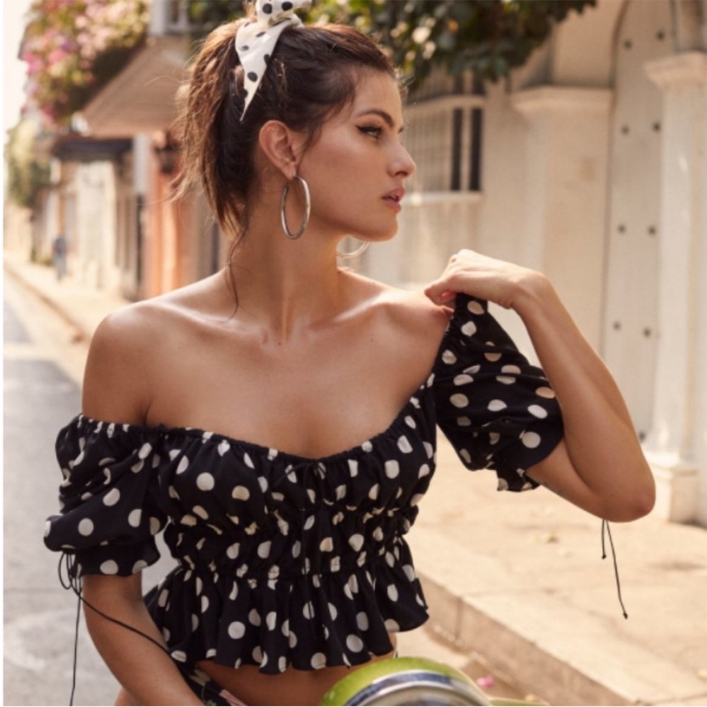 For Love & Lemons Mochi Blouse Top
